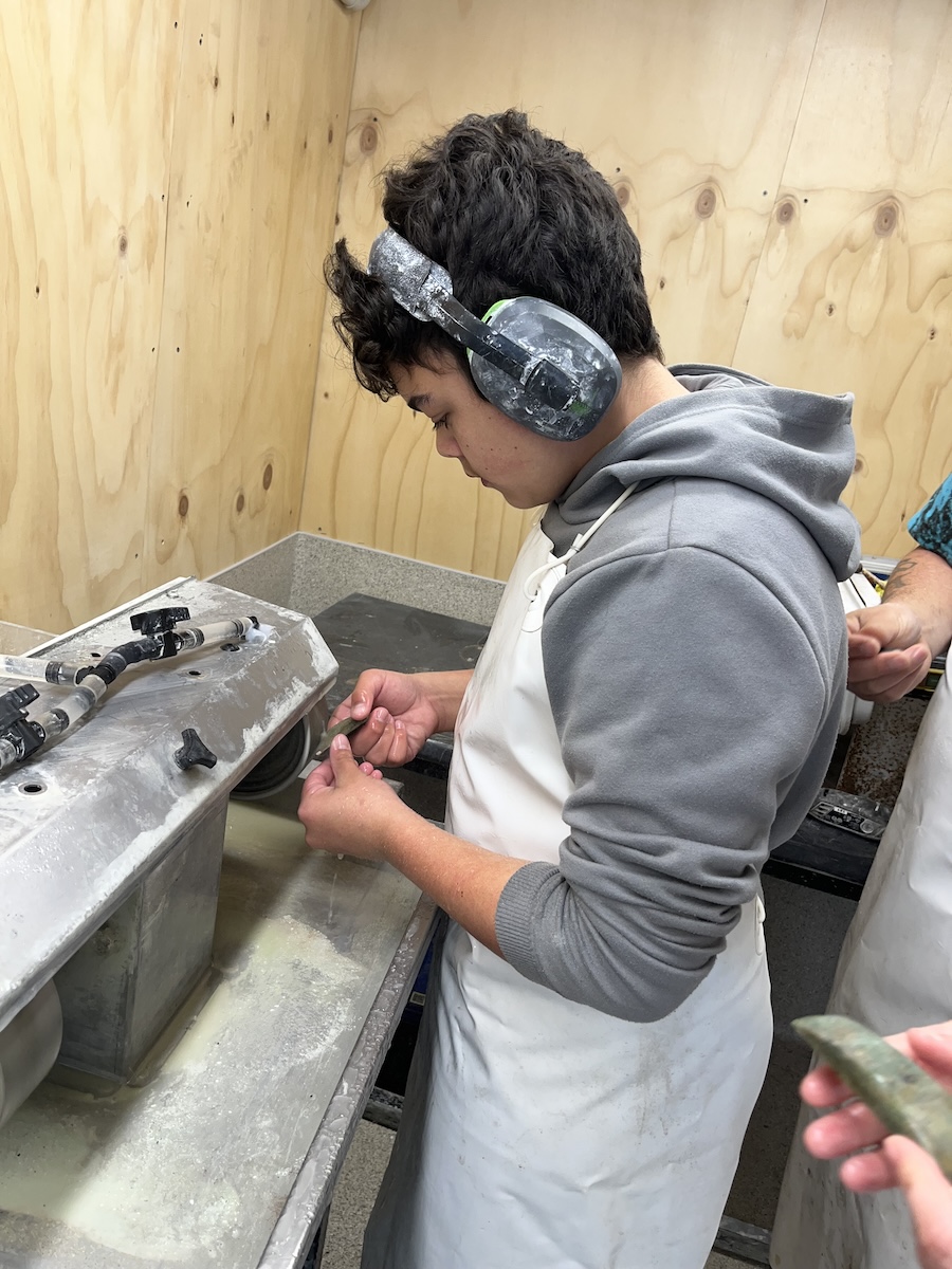 Carving Pounamu